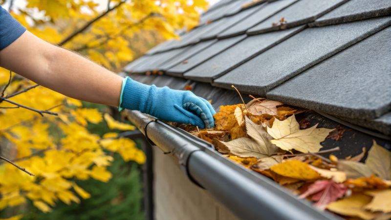 Gutter Service in Autumn